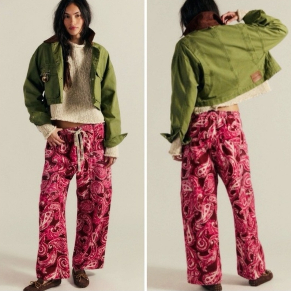 Free People Jet Set  Pink/red sweatpants